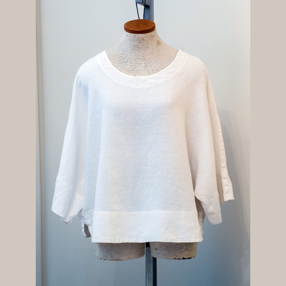 Women's XL White Linen Top from J. Jil